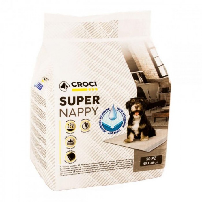 Croci Super Nappy пелюшки для собак 60х40 50шт