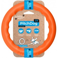 PitchDog іграшка для собак ігрове кільце (помаранчева) 17 см