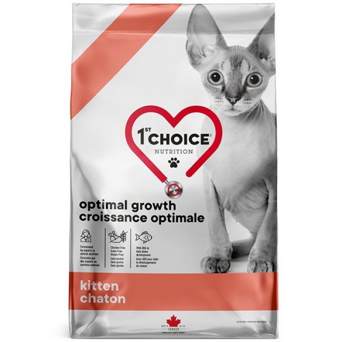 1st Choice Kitten Optimal Growth сухий корм для кошенят з рибою 4,54 кг