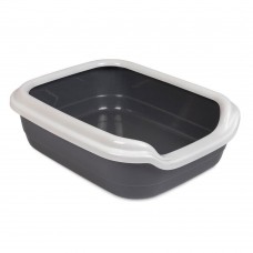 Comfort M туалет для котів з бортиком сірий 41х30х13,5 см