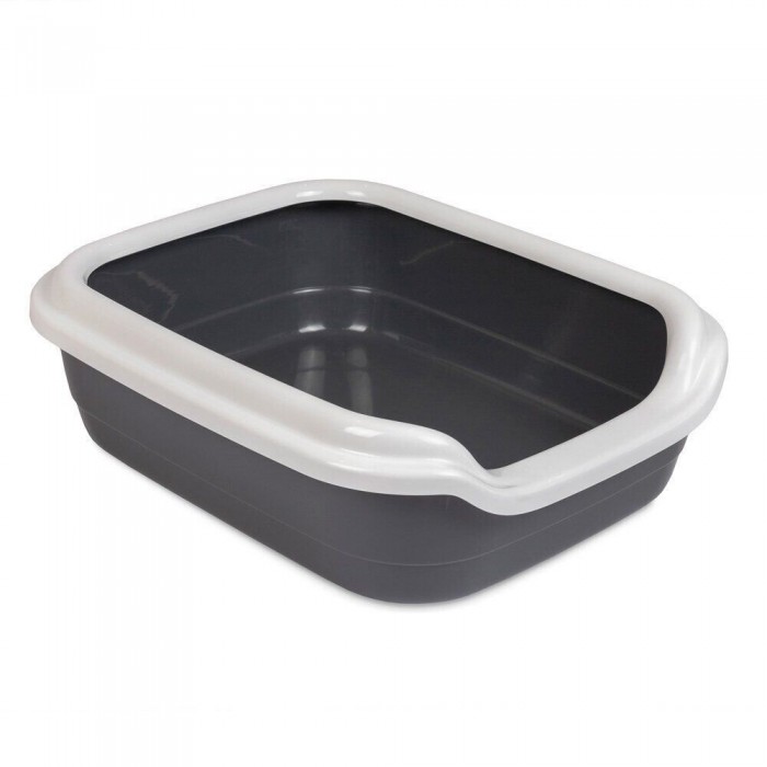Comfort M туалет для котів з бортиком сірий 41х30х13,5 см