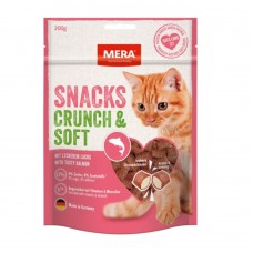 MERA SNACKS Crunch & Soft Lachs ласощі для котів снеки з лососем 200 г