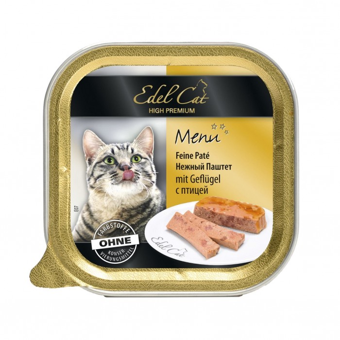 Edel Cat Паштет із птицею для котів​ 100g