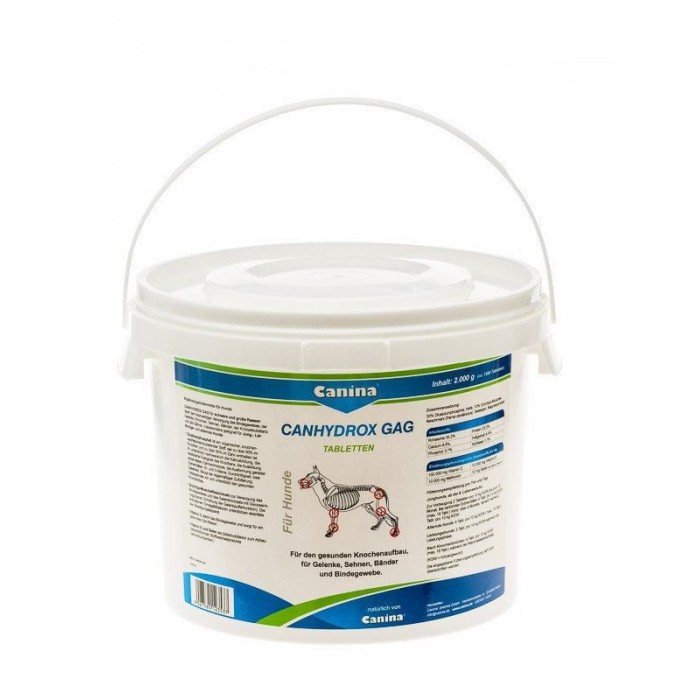 Canina Petvital Canhydrox GAG вітаміни для суглобів собак великих порід 2000 г/1200 таб.