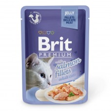 Brit Premium Cat pouch філе лосося в желе 85g