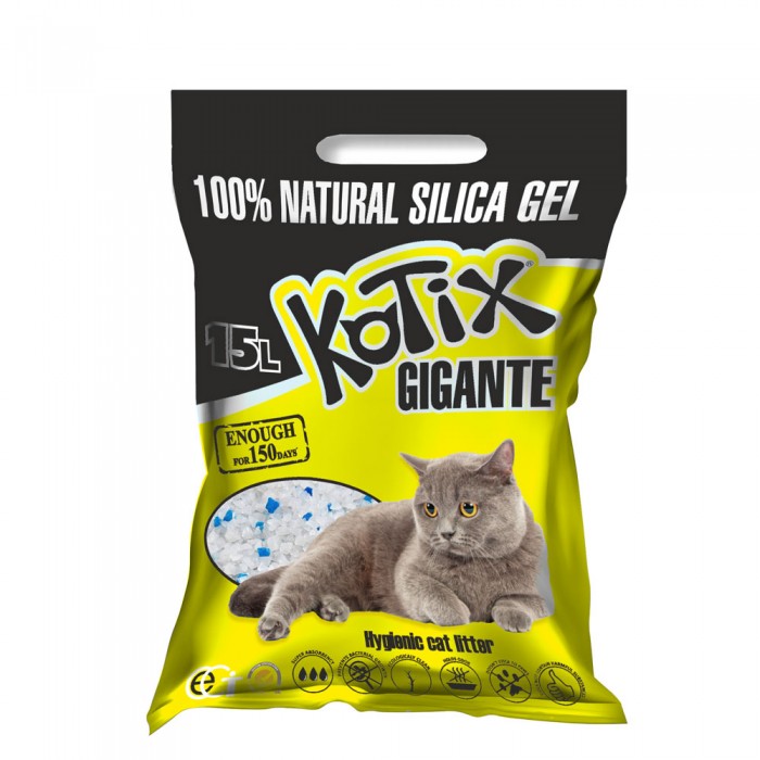 Kotix силікагелевий наповнювач для котів без аромату 15 л