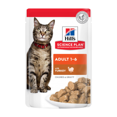 Hill's Science Plan Adult вологий корм для котів з індичкою 85 г*12 шт