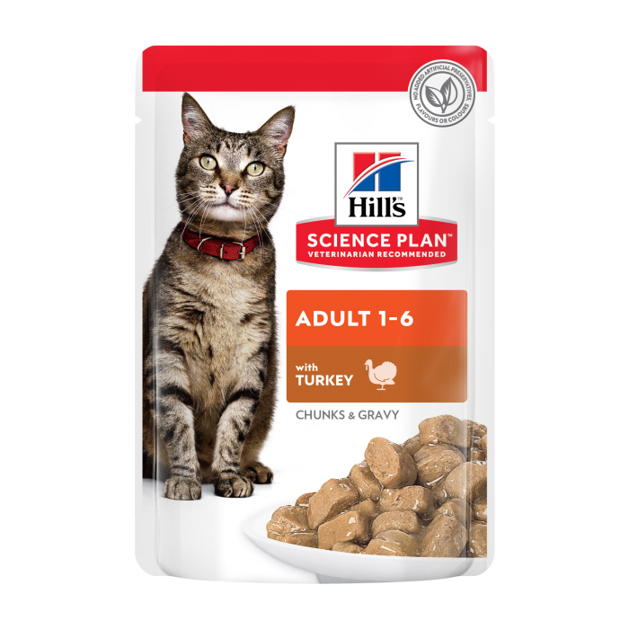Hill's Science Plan Adult вологий корм для котів з індичкою 85 г*12 шт