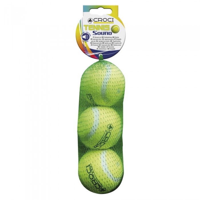 Croci іграшка для собак "М'яч тенісний в упаковці" з пищалкою 6,5 см
