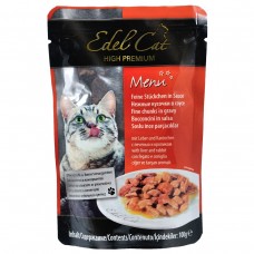 Edel Cat Шматочки з печінкою і кроликом у соусі для котів, пауч 100g