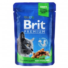 Brit Premium Cat pouch курка для стерилізованих 100g
