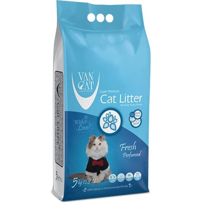 VanCat Fresh бентонітовий наповнювач для котів з ароматом свіжості 5 кг