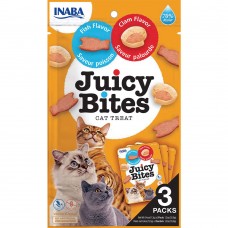 INABA Juicy Bites снеки для котів зі смаком риби і молюсків 3 шт*11,3 г