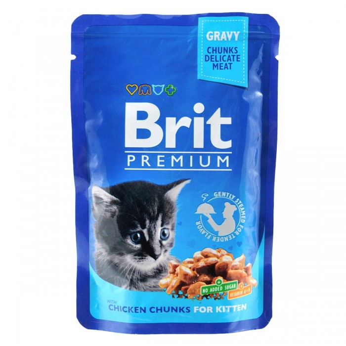 Brit Premium Cat pouch курка для кошенят 100g