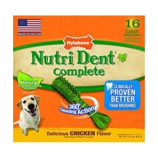 Nylabone Nutri Dent Chicken Large ласощі зі смаком курки для собак великих порід 16шт/уп (11см)