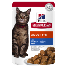 Hill's Science Plan Adult вологий корм для котів з океанічною рибою 85 г*12 шт