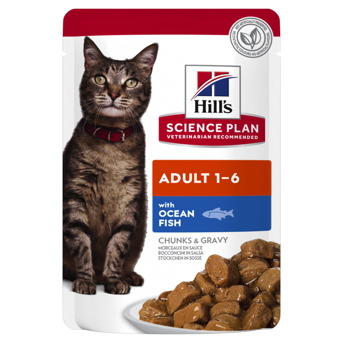 Hill's Science Plan Adult вологий корм для котів з океанічною рибою 85 г*12 шт