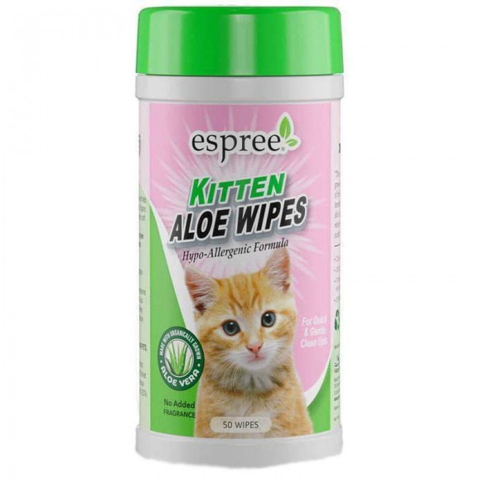 Espree Kitten Wipes вологі серветки для догляду за кошенятами 50 шт