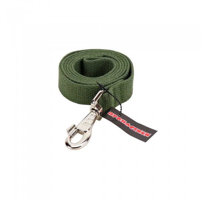 Пухнастики брезентовий повідець для собак L (зелений) 1,2 м