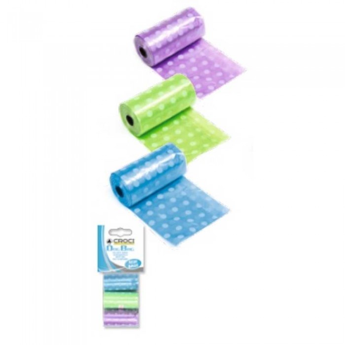 Croci Dog Bag пакети для прибирання за собаками 3 рулони х 20 шт.