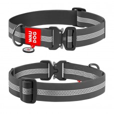 Collar WAUDOG Waterproof нашийник з QR паспортом і металевою фурнітурою для собак S