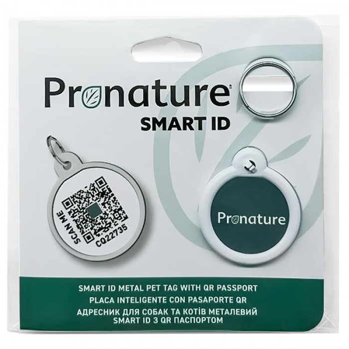 Pronature Smart ID адресник з QR-паспортом для собак і котів 25 мм