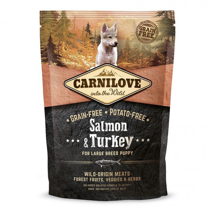 Carnilove Puppy Large Breed Salmon and Turkey з лососем та індичкою для цуценят великих порід 1,5 kg