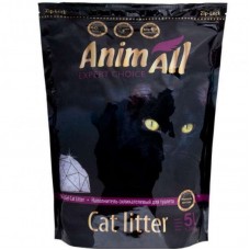 AnimAll Premium "Кристали аметиста" силікагелевий наповнювач для котів з квітковим ароматом 5 л