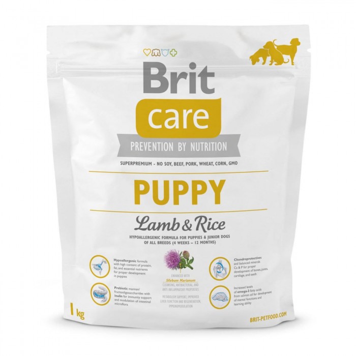 Brit Care Puppy Lamb and Rice для цуценят всіх порід 1 кг