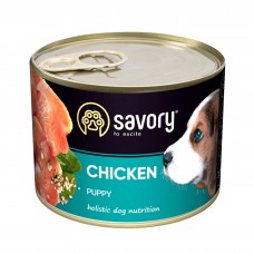 Savory Puppy Chicken вологий корм для цуценят всіх порід з куркою 200g