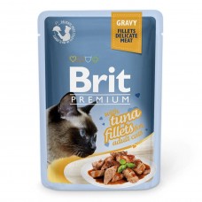 Brit Premium Cat pouch філе тунця в соусі 85g