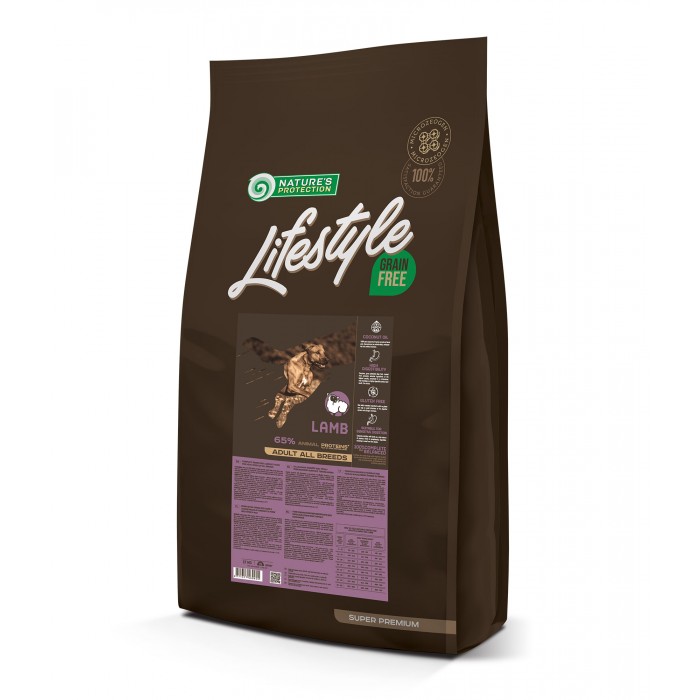 Nature's Protection Lifestyle Grain Free Lamb Adult All Breeds для собак з ягням 17 кг