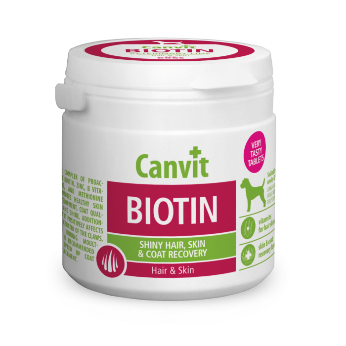Canvit Biotin вітамінний комплекс для шкіри і шерсті собак малих і середніх порід 100 табл.