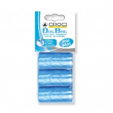 Croci Dog Bag пакети з ручками для прибирання за собаками (блакитні) 3 рулони х 20 шт.