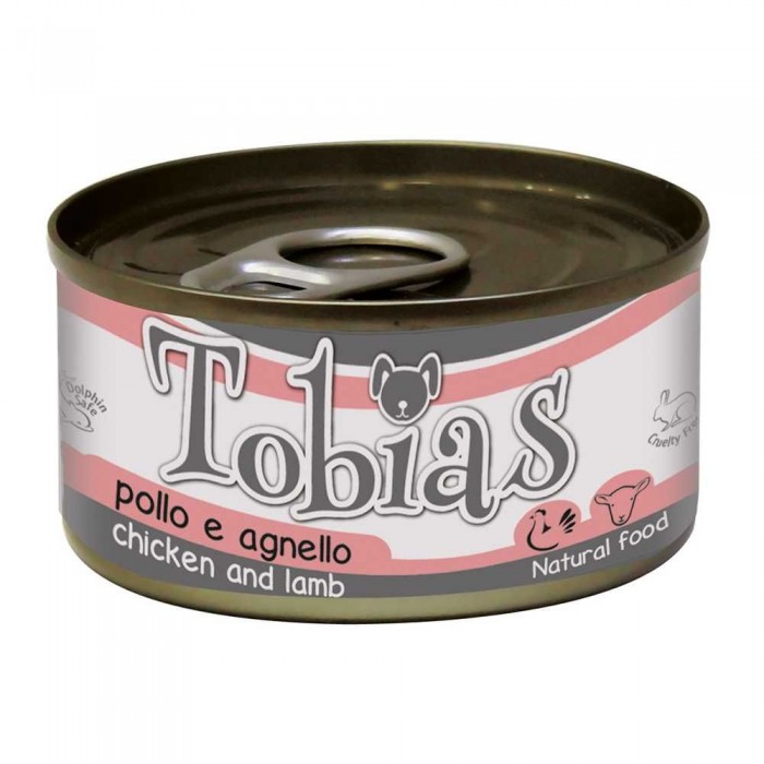 TOBIAS вологий корм для собак з куркою та ягням 85 г