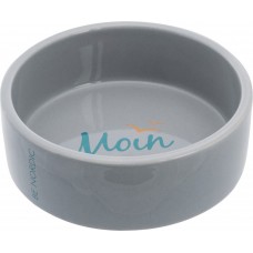 Trixie BE NORDIC керамічна миска для котів і собак сіра 0,3 л/12 см