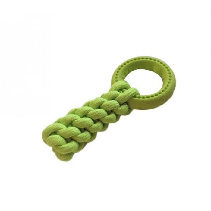 AnimAll GrizZzly іграшка для собак "Кросфіт з кільцем" (зелений) 24 см