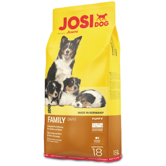 Josera JosiDog Family сухий корм для цуценят та годуючих собак 15 кг