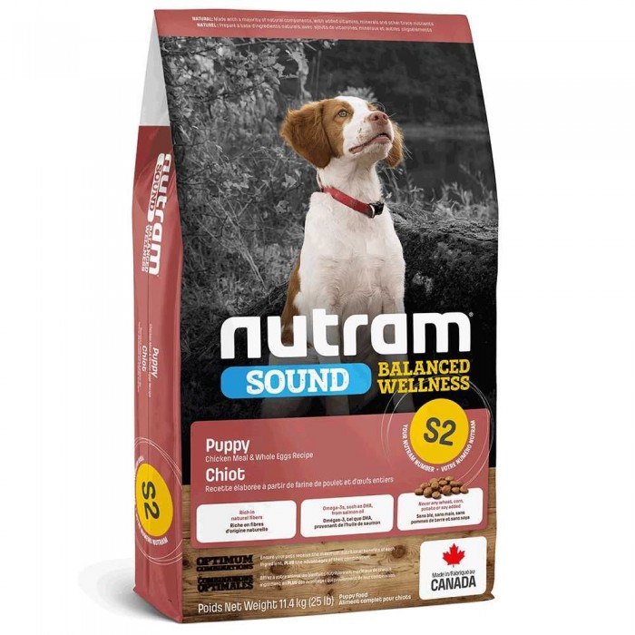Nutram Sound Balanced Wellness Puppy сухий корм для цуценят з куркою та цільними яйцями 11,4 кг