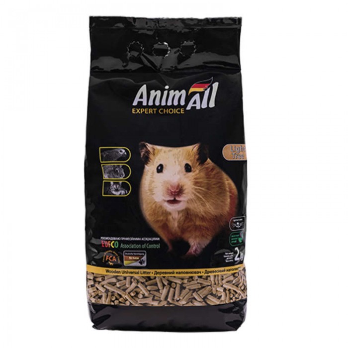 AnimAll деревний наповнювач для котів без аромату 2 кг