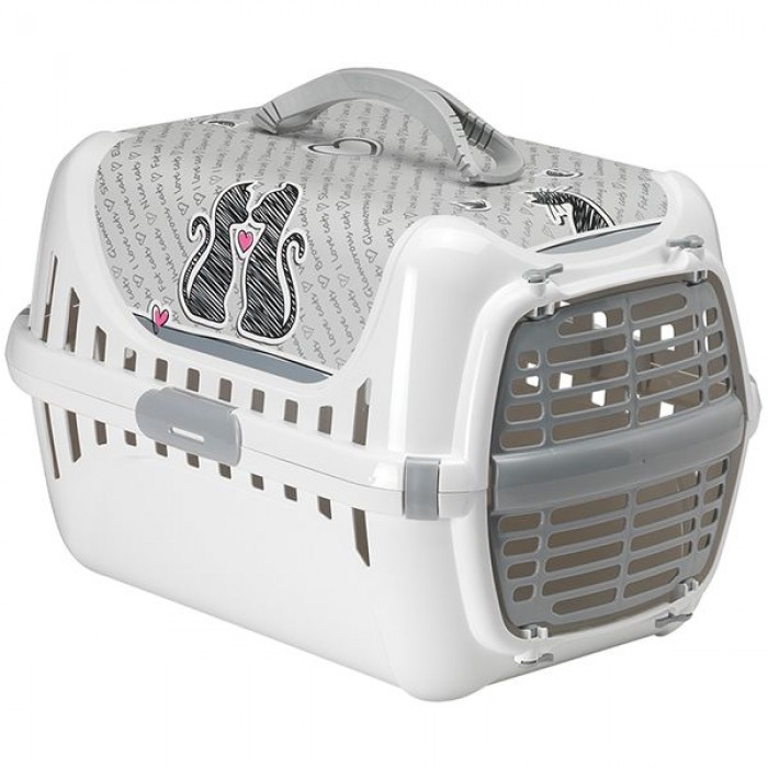 Moderna Trendy Runner Cats In Love переноска для котів до 5кг (біла) 
