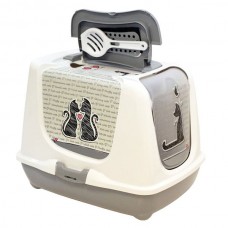 Moderna Trendy Cat Cats in Love закритий туалет для котів (світло-сірий) 