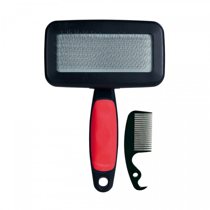 Trixie пуходерка + гребінець для догляду за шерстю та підшерстком котів і собак різних порід 10х13см