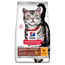Hill's SP Adult Hairball Indoor сухий корм для виведення шерстї у котів з куркою 3 кг