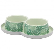 Moderna Trendy Dinner Eden подвійна миска для котів (світло-зелена) 2х350 мл