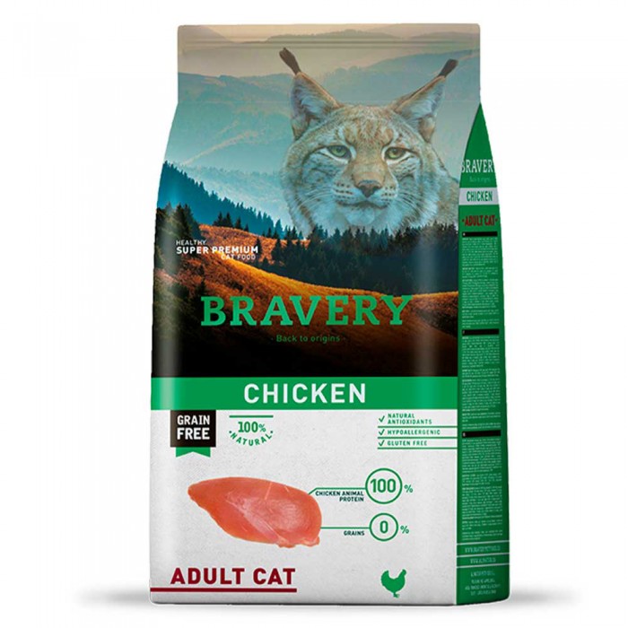 Bravery Chicken Adult Cat сухий корм для котів з куркою 7 кг