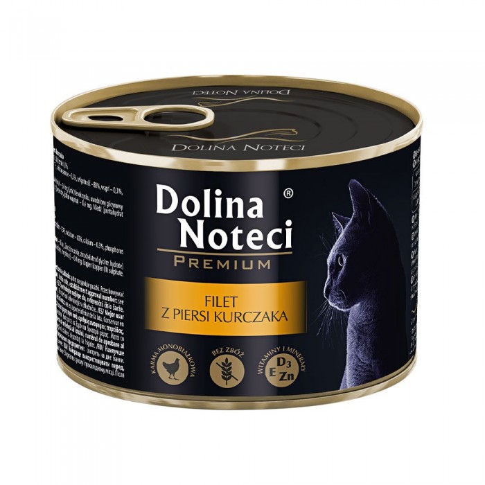 Dolina Noteci Premium вологий корм з філе курки для котів 185 г