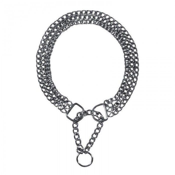 Trixie нашийник-зашморг для собак гігантських порід потрійний хромований  XL 60см/2,5мм