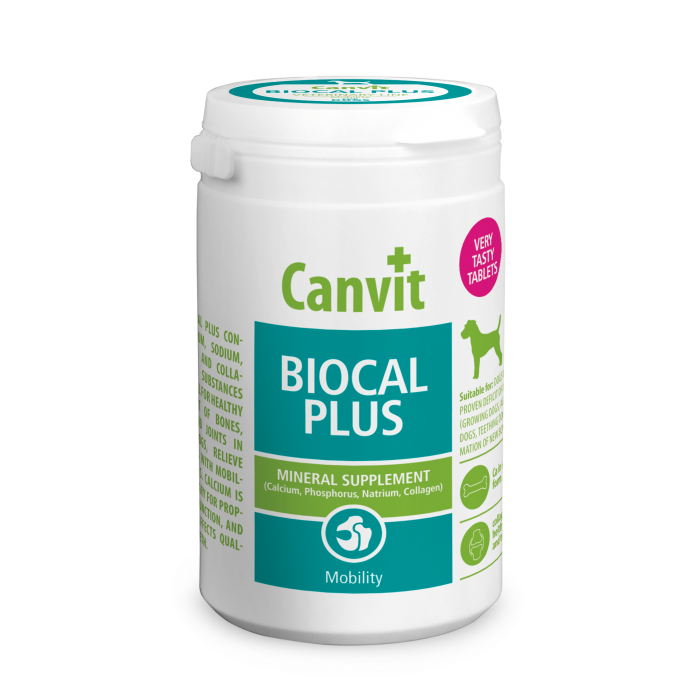 Canvit Biocal Plus харчова добавка для підтримки здоров'я кісток, суглобів і зв'язок собак 230 табл.