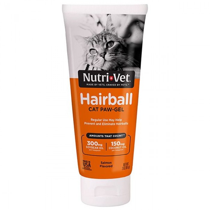 Nutri-Vet Hairball Salmon гель з лососем для виведення шерсті у котів 89 мл